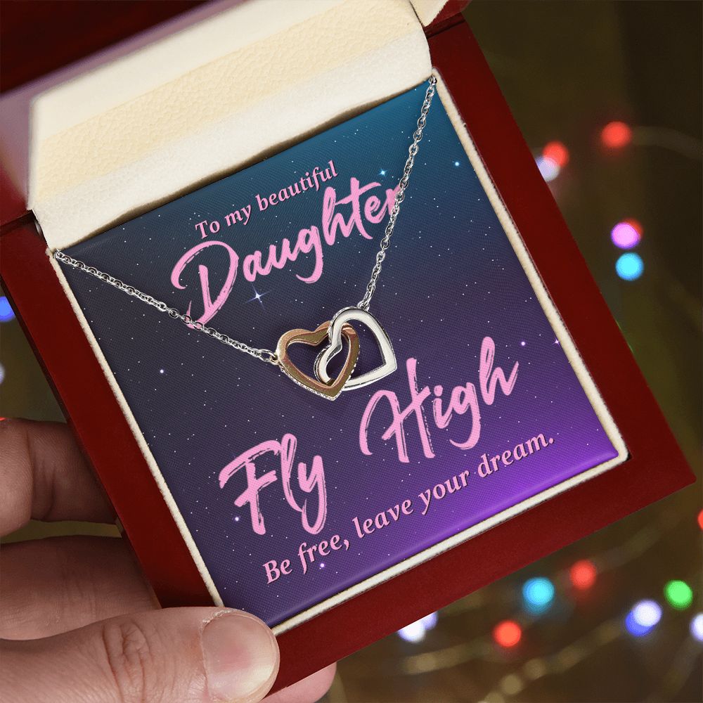 To My Daughter Necklace Gift from Mom, Mother and Daughter Jewelry Necklace for Girls, Mother Daughter Gift Ideas, Jewelry Pendant Necklace