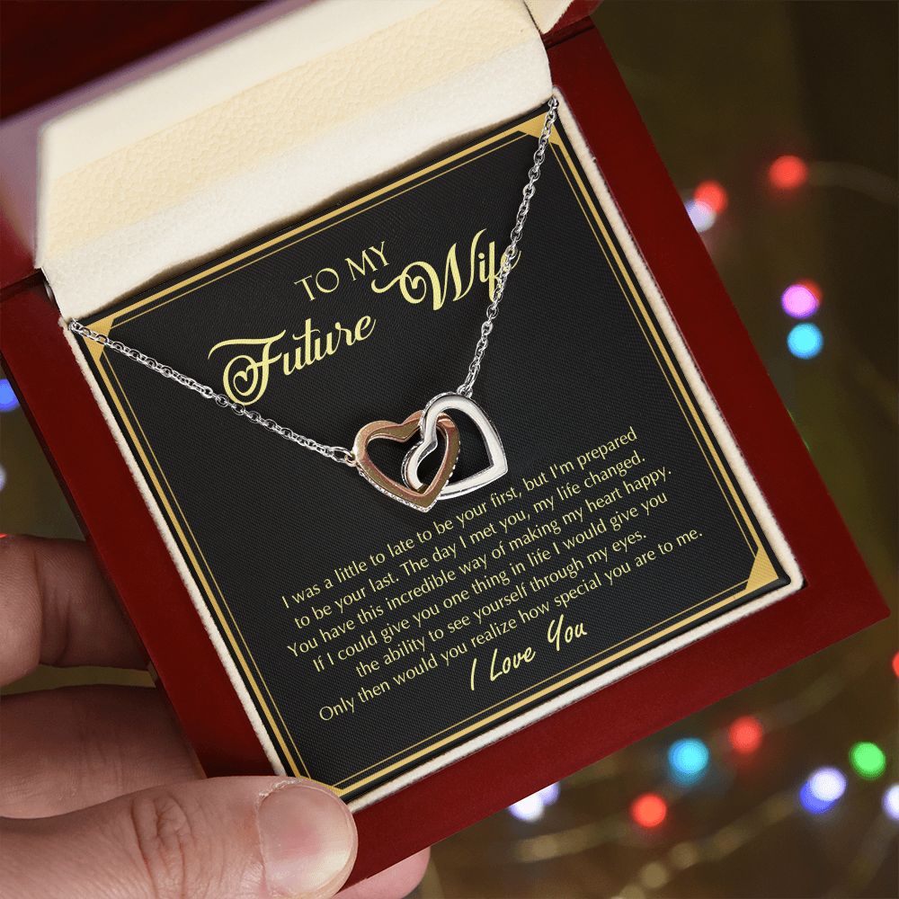 To My Future Wife Necklace from Boyfriend, Personalized Necklace for Women, Luxury Necklace for Girlfriend, Wedding Anniversary Present For Her, Girlfriend Gift Jewelry Christmas Birthday Gift