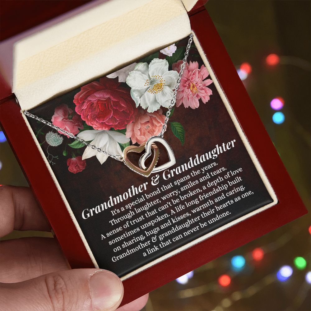 To My Grandma Necklace, Gift for Grandmother Necklace, Mothers Day Gift For Grandma Nana, Grandma Jewelry From Grandchildren GrandKids , Jewelry Box Gift For Grandma Grandmother
