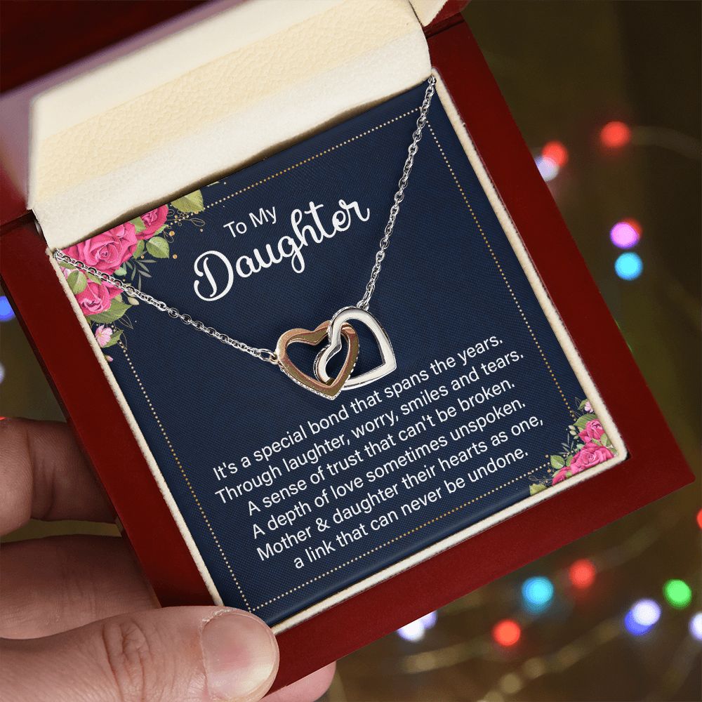 To My Daughter Necklace Gift from Mom, Mother and Daughter Jewelry Necklace for Girls, Mother Daughter Gift Ideas, Jewelry Pendant Necklace