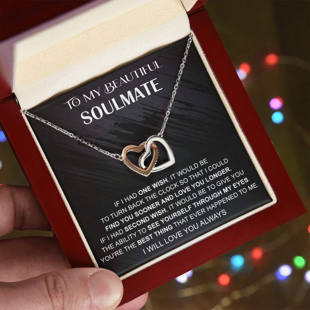 Eternal Hope Necklace, Valentine's Day Gift, Birthday Gift, Gift for Soulmate 175114050407 Interlocking Hearts Necklace
