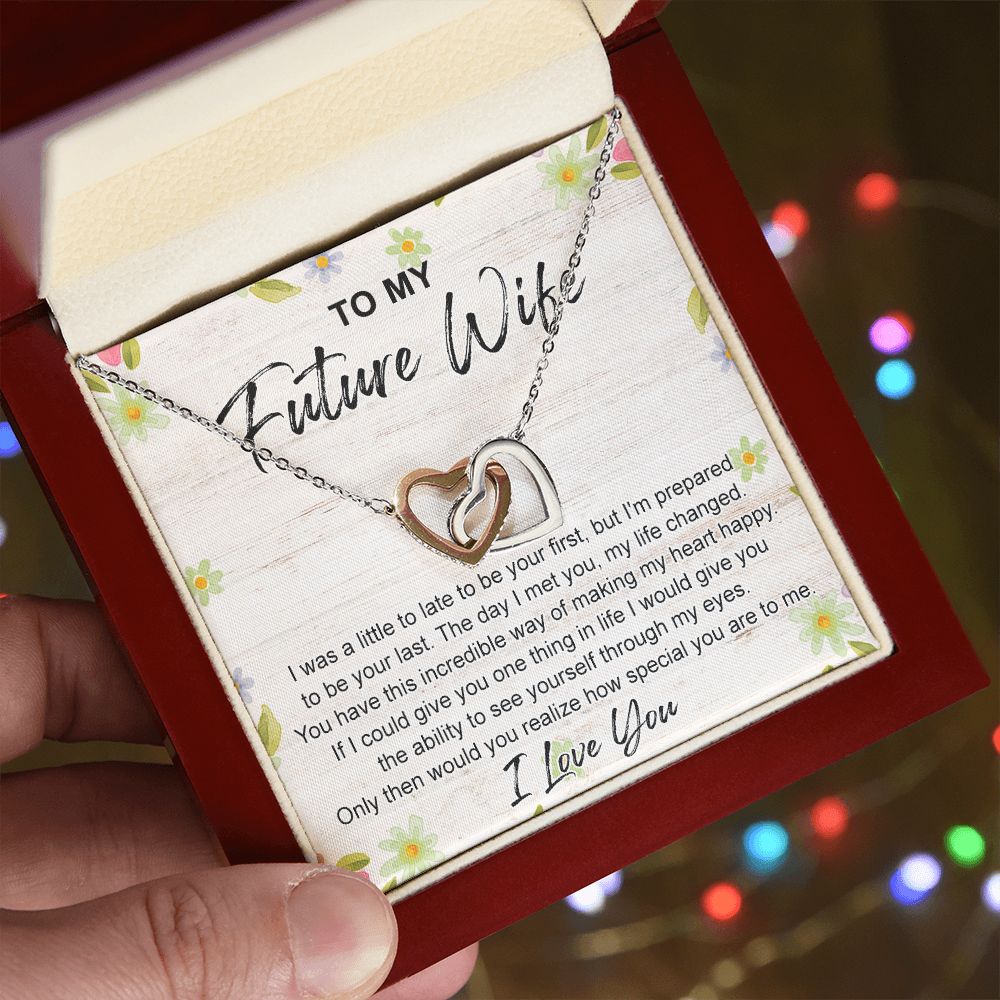 To My Future Wife Necklace from Boyfriend, Personalized Necklace for Women, Luxury Necklace for Girlfriend, Wedding Anniversary Present For Her, Girlfriend Gift Jewelry Christmas Birthday Gift