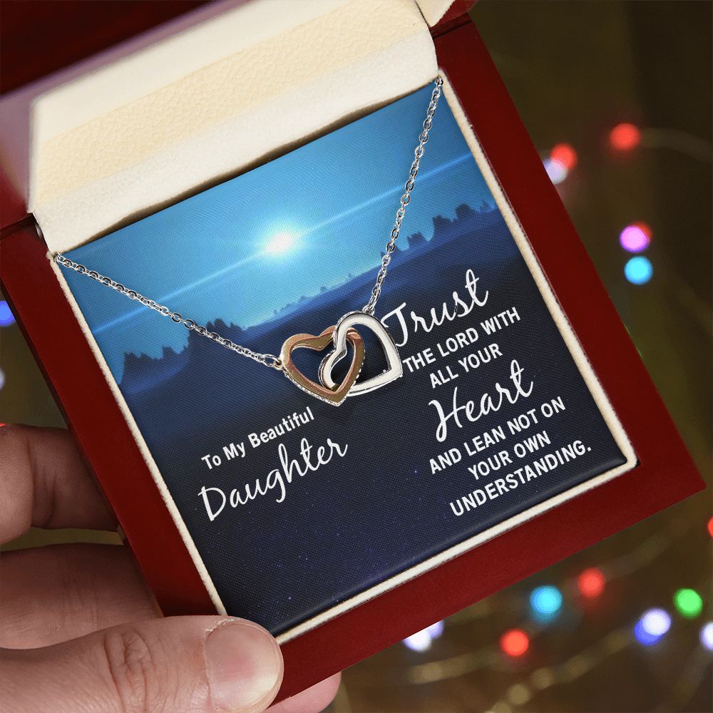 To My Daughter Necklace Gift from Mom, Mother and Daughter Jewelry Necklace for Girls, Mother Daughter Gift Ideas, Jewelry Pendant Necklace