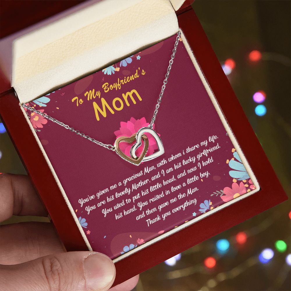 To My Boyfriend Mom Gift Necklace for Boyfriends Mom Gift Mother in Law Jewelry Gift Birthday Gift For Boyfriend's Mom Gift for Boyfriends Mom Gift for Boyfriend's Mom