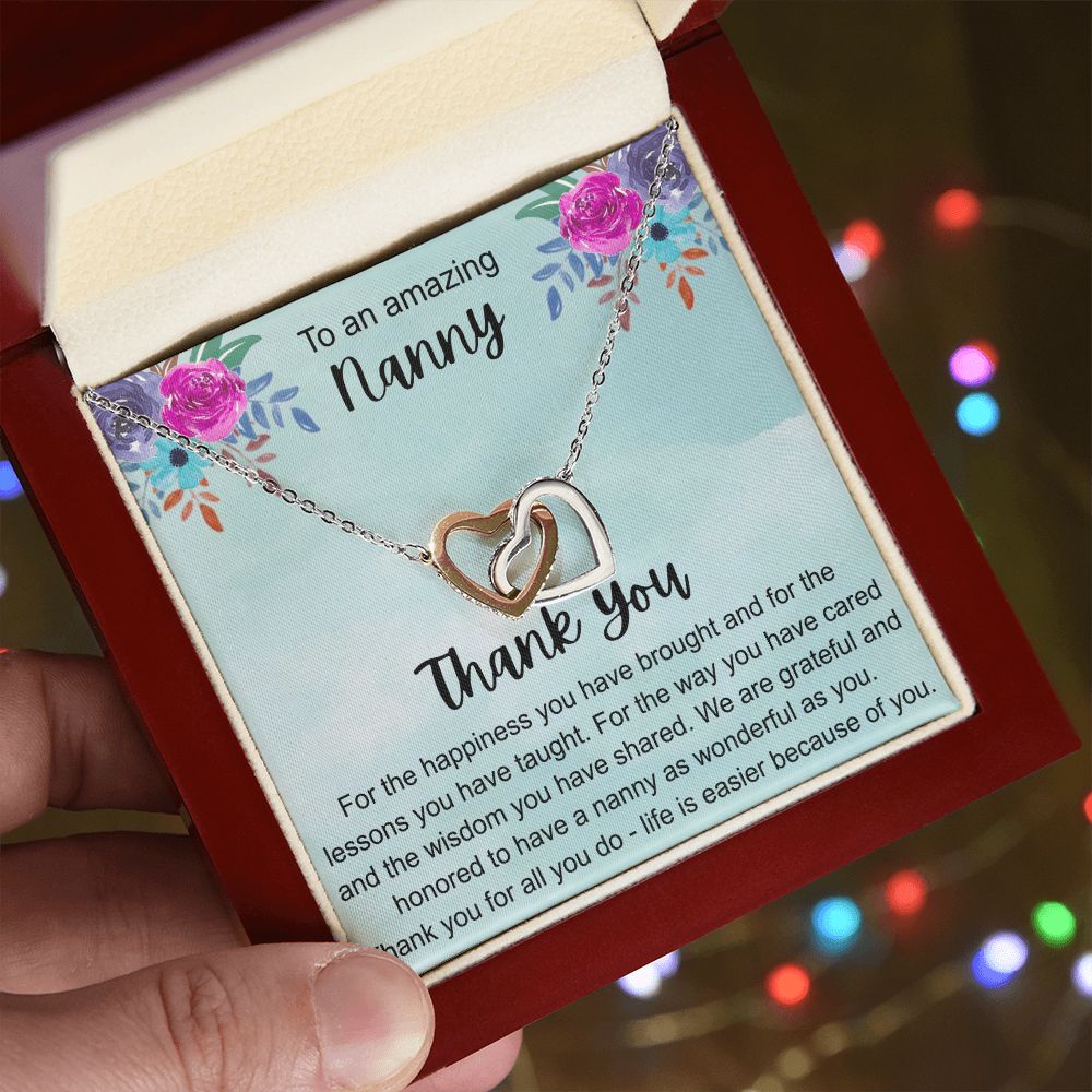 To My Grandma Necklace, Gift for Grandmother Necklace, Mothers Day Gift For Grandma Nana, Grandma Jewelry From Grandchildren GrandKids , Jewelry Box Gift For Grandma Grandmother