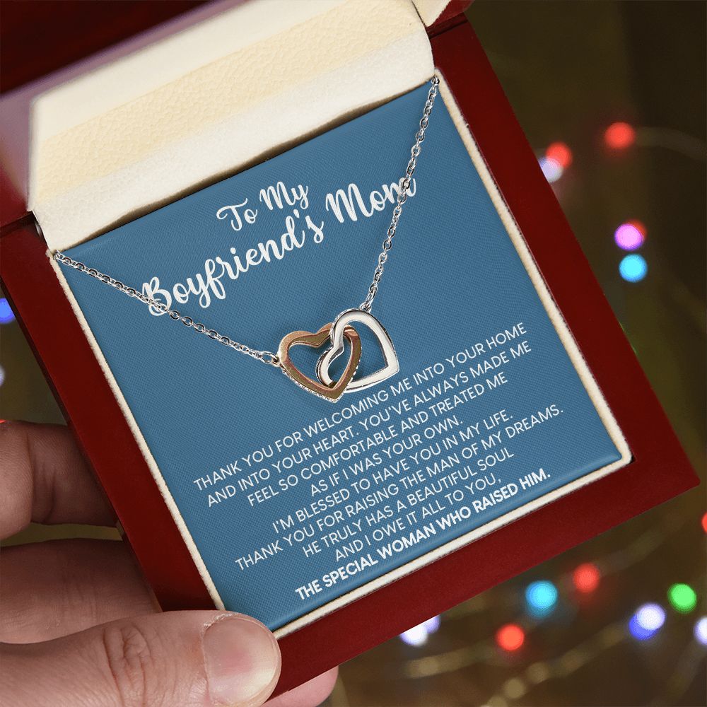 To My Boyfriend Mom Gift Necklace for Boyfriends Mom Gift Mother in Law Jewelry Gift Birthday Gift For Boyfriend's Mom Gift for Boyfriends Mom Gift for Boyfriend's Mom