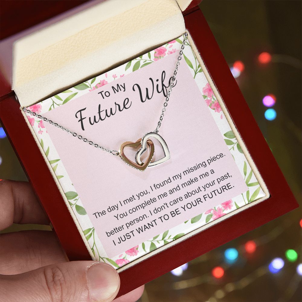 To My Future Wife Necklace from Boyfriend, Personalized Necklace for Women, Luxury Necklace for Girlfriend, Wedding Anniversary Present For Her, Girlfriend Gift Jewelry Christmas Birthday Gift