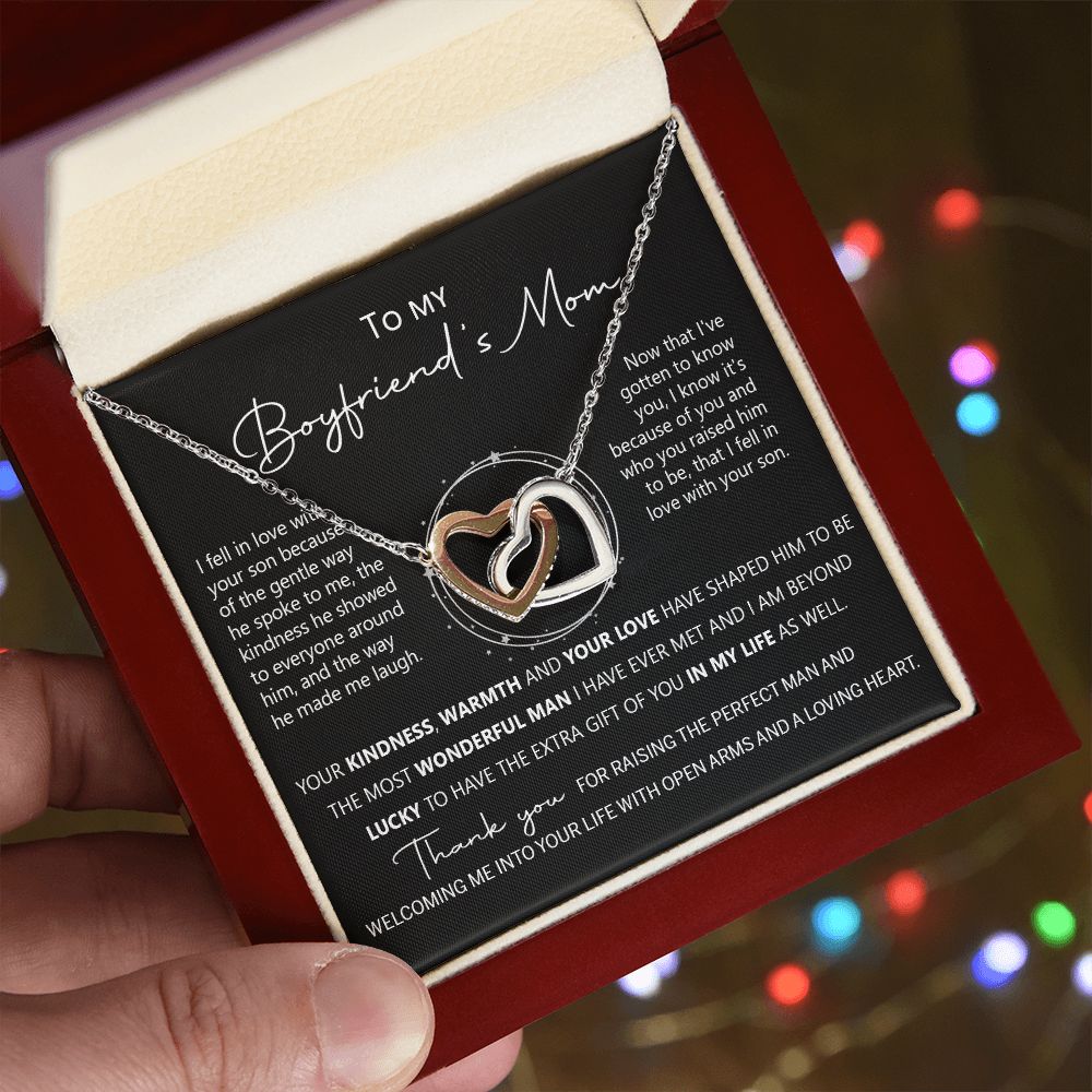 To My Boyfriend Mom Gift Necklace for Boyfriends Mom Gift Mother in Law Jewelry Gift Birthday Gift For Boyfriend's Mom Gift for Boyfriends Mom Gift for Boyfriend's Mom