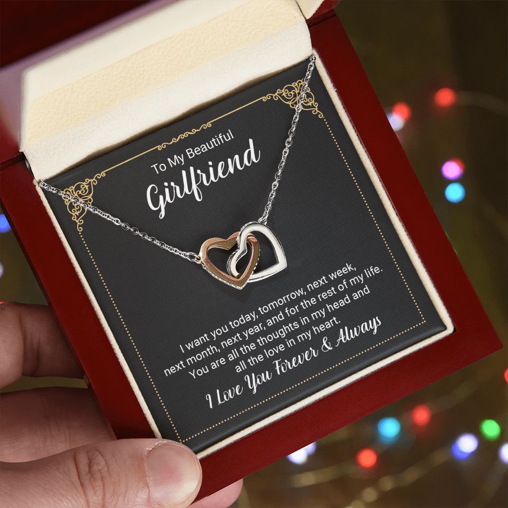 To My Girlfriend Necklace from Boyfriend To My Future Wife Necklace Jewelry For Girlfriend Gift For Girlfriend Gift for Her Romantic Birthday Valentines Day Gift For Girlfriend Gifts Necklaces
