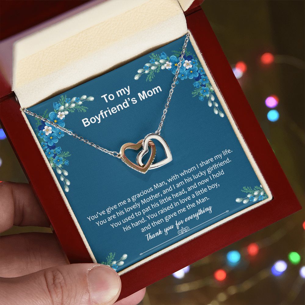 To My Boyfriend Mom Gift Necklace for Boyfriends Mom Gift Mother in Law Jewelry Gift Birthday Gift For Boyfriend's Mom Gift for Boyfriends Mom Gift for Boyfriend's Mom