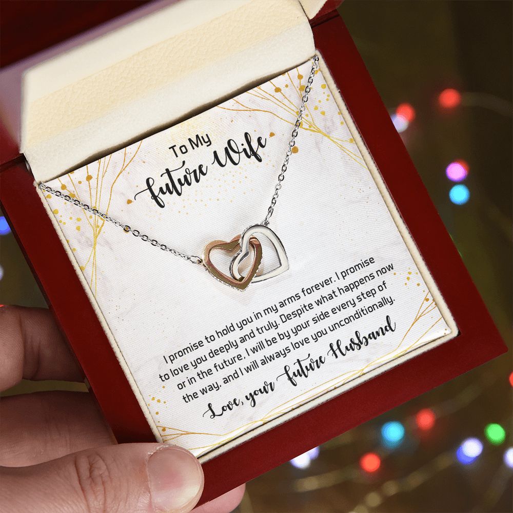 To My Future Wife Necklace from Boyfriend, Personalized Necklace for Women, Luxury Necklace for Girlfriend, Wedding Anniversary Present For Her, Girlfriend Gift Jewelry Christmas Birthday Gift