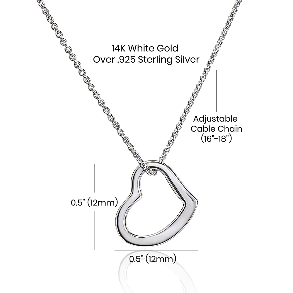 To My Mom Necklace, Gift For Mom, Mother's Day Gift from Daughter, Mom Jewelry Gift for Mothers Day, Birthday Gift for Mother, Moms Gift from Daughter Son, Necklace for Mom Mother 925 Heart Necklace