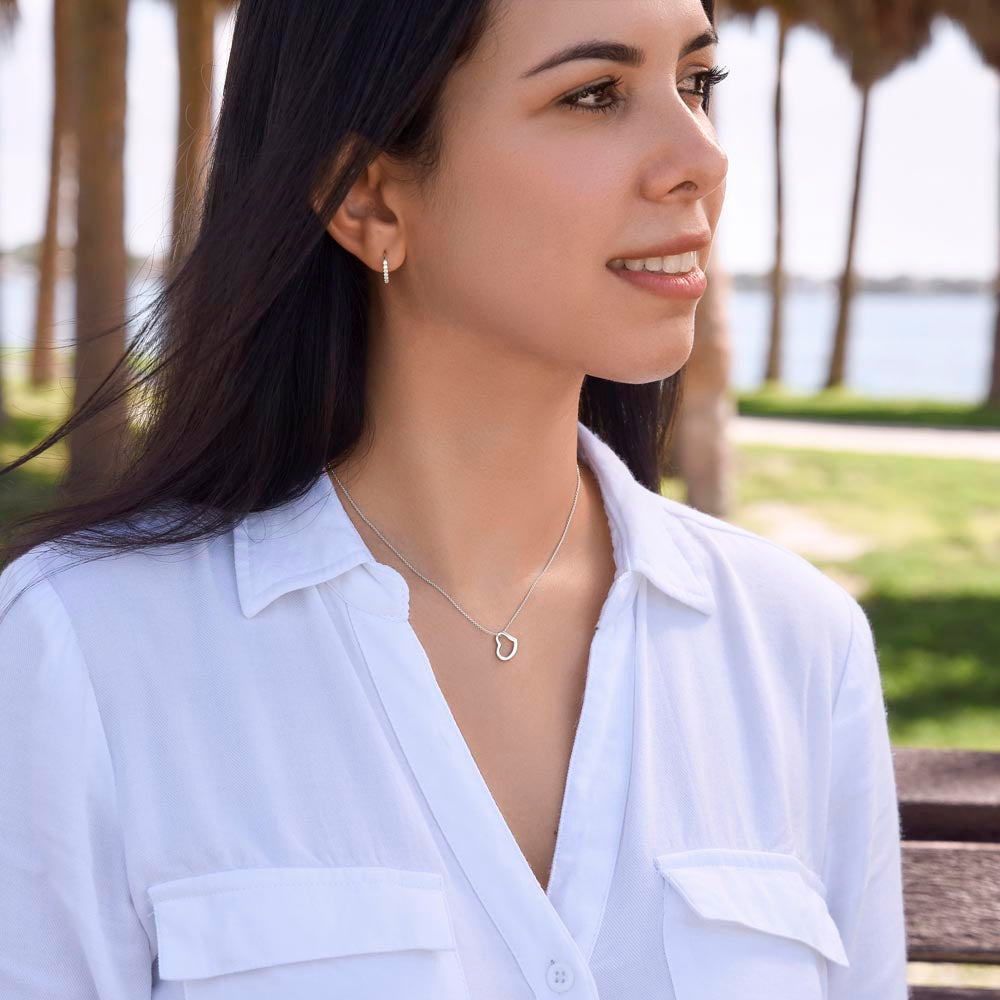 To My Mom Necklace, Gift For Mom, Mother's Day Gift from Daughter, Mom Jewelry Gift for Mothers Day, Birthday Gift for Mother, Moms Gift from Daughter Son, Necklace for Mom Mother 925 Heart Necklace