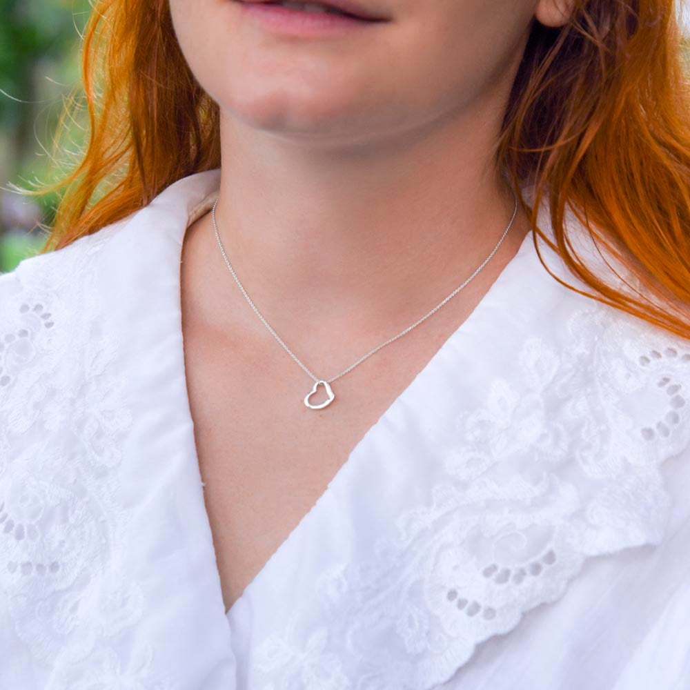 To My Mom Necklace, Gift For Mom, Mother's Day Gift from Daughter, Mom Jewelry Gift for Mothers Day, Birthday Gift for Mother, Moms Gift from Daughter Son, Necklace for Mom Mother 925 Heart Necklace