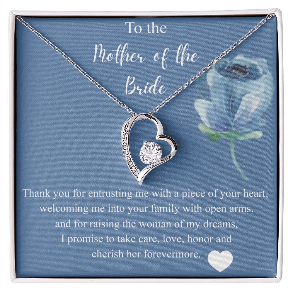 Mother Of The Bride Gift From Groom, Alluring Beauty Necklace, Future Mom Forever Love Necklace