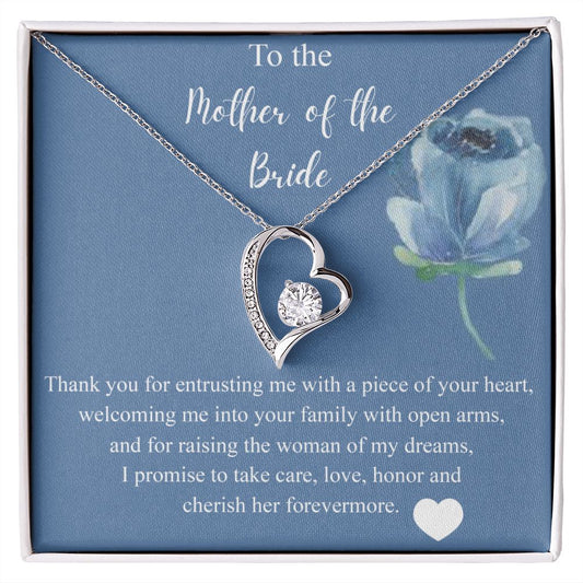 Mother Of The Bride Gift From Groom, Alluring Beauty Necklace, Future Mom Forever Love Necklace
