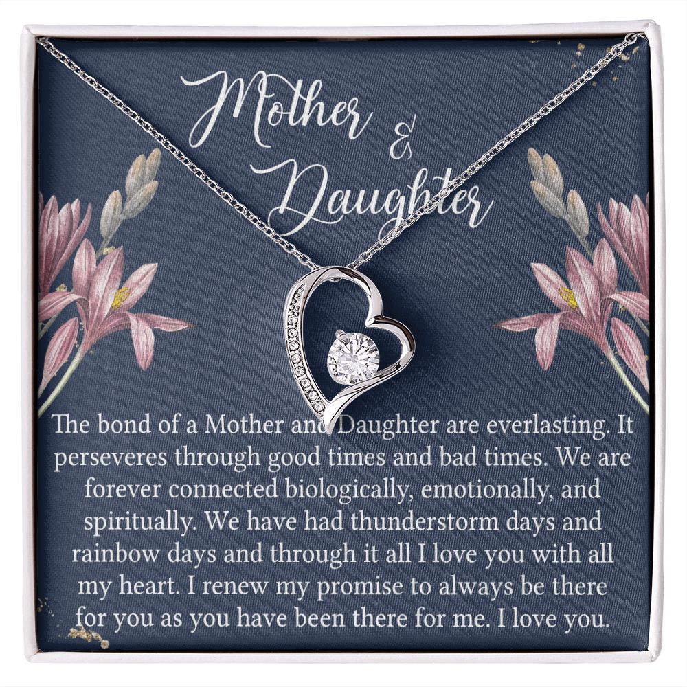 To My Mother Necklace Mom Bestfriend Best Mommy Mother In Law Stepmom For Mothers Day Birthday From Son Daughter Stepson Stepdaughter Necklace Gift Forever Love Necklace