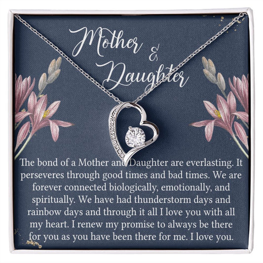 To My Mother Necklace Mom Bestfriend Best Mommy Mother In Law Stepmom For Mothers Day Birthday From Son Daughter Stepson Stepdaughter Necklace Gift Forever Love Necklace
