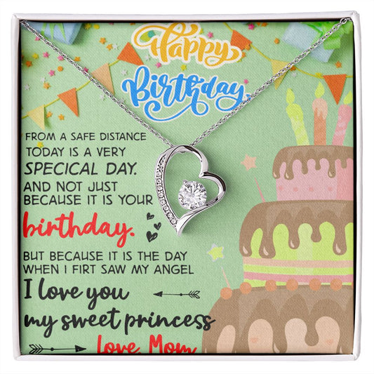 Mother Daughter Gift Ideas, To My Daughter Gift Necklace from Mom, Jewelry Pendant Present for Daughter, Birthday Christmas Gift Graduation Gifts for Daughters, Mother and Daughter Necklace 31 Forever Love Necklace