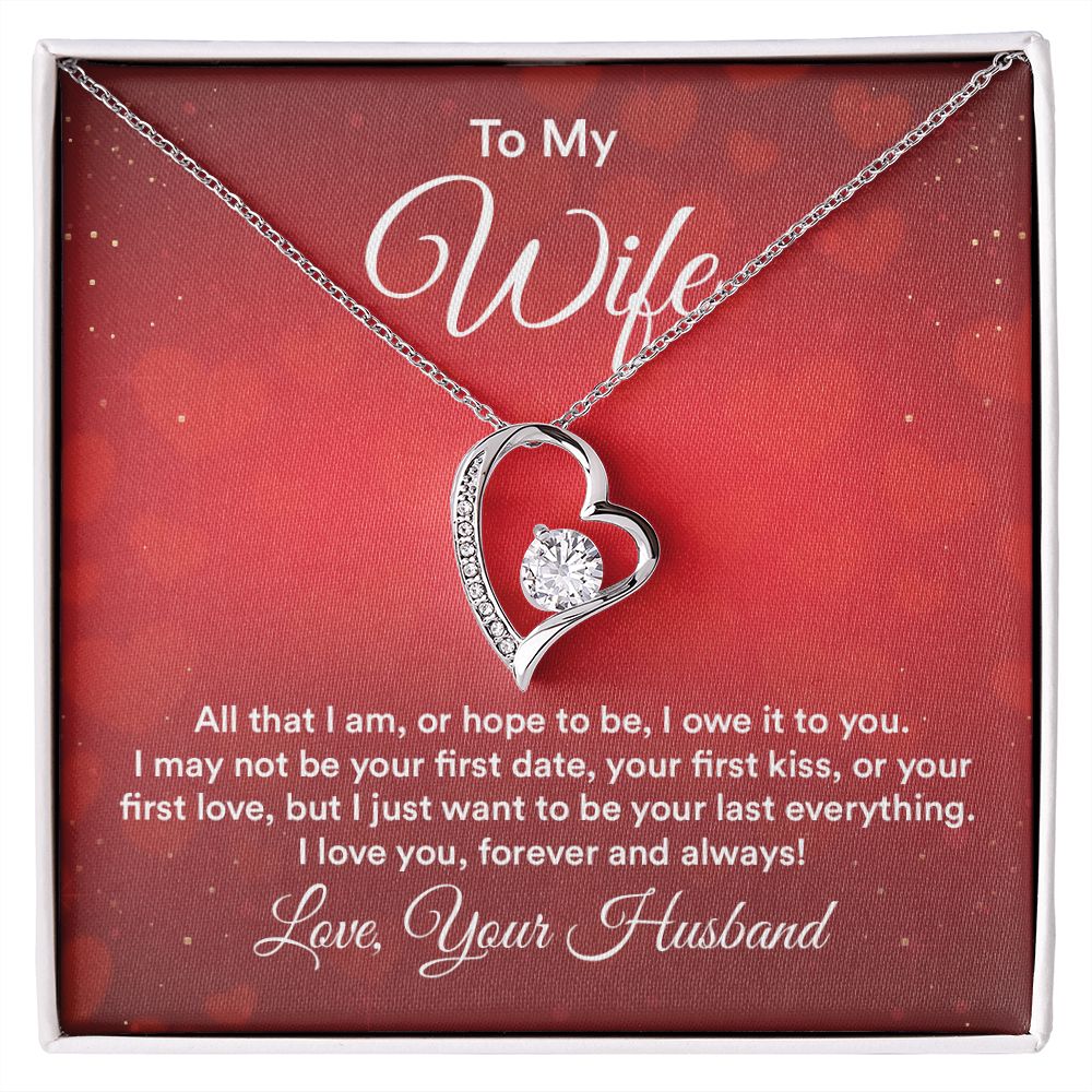 Birthday Gifts For Wife, Necklace Gifts For Wife From Husband, To My Wife Jewelry For Women , To My Wife Necklace  from Husband Wedding Anniversary Present For Wife, Beautiful Wife Jewelry Christmas30 Forever Love Necklace