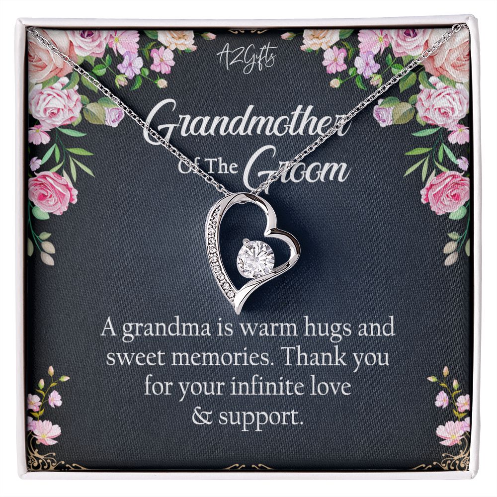 To My Grandmother Necklace, Gift for Grandmother Necklace, Mothers Day Gift For Grandma Nana, Grandma Jewelry From Grandchildren GrandKids , Jewelry Box Gift For Grandma Grandmother2 Forever Love Necklace