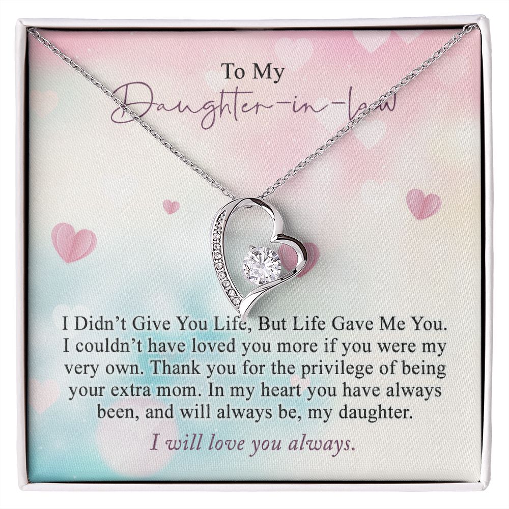 Daughter In Law Gifts Ideas, Daughter In Law Necklace, Gifts For Future Daughter In Law, Daughter In Law Birthday Gifts, Daughter-in-law Gifts From Mother In Law, Birthday Gifts For Daughter5 Forever Love Necklace