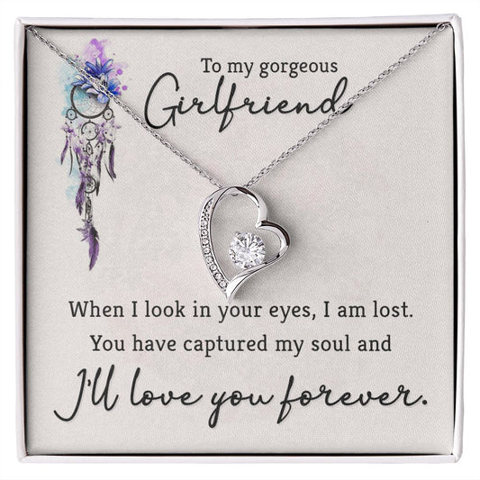 To My Girlfriend Necklace from Boyfriend To My Future Wife Necklace Jewelry For Girlfriend Gift For Girlfriend Gift for Her Romantic Birthday Valentines Day Gift For Girlfriend Gifts Necklaces 30 Forever Love Necklace