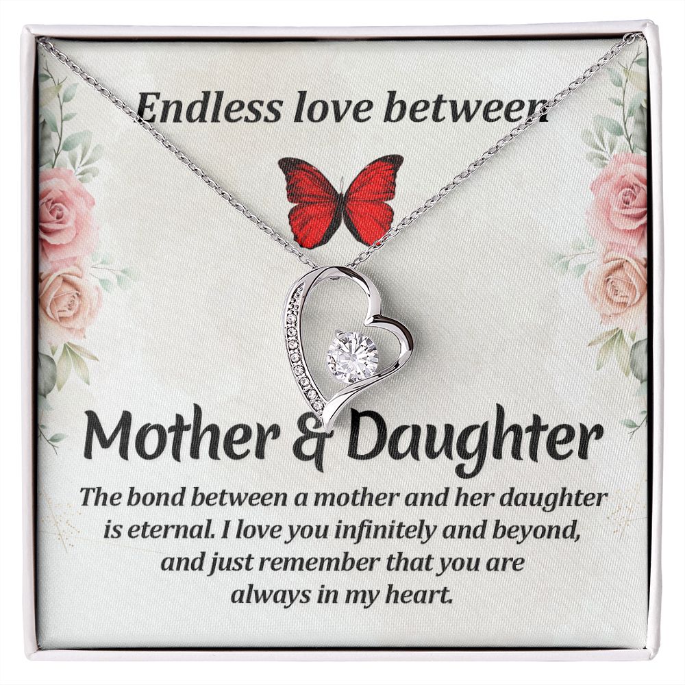 To My Mom Necklace, Gift For Mom, Mother's Day Gift from Daughter, Mom Jewelry Gift for Mothers Day, Birthday Gift for Mother, Moms Gift from Daughter Son, Necklace for Mom Mother 11 Forever Love Necklace