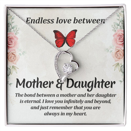 To My Mom Necklace, Gift For Mom, Mother's Day Gift from Daughter, Mom Jewelry Gift for Mothers Day, Birthday Gift for Mother, Moms Gift from Daughter Son, Necklace for Mom Mother 11 Forever Love Necklace