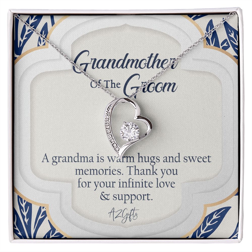 To My Grandmother Necklace, Gift for Grandmother Necklace, Mothers Day Gift For Grandma Nana, Grandma Jewelry From Grandchildren GrandKids , Jewelry Box Gift For Grandma Grandmother3 Forever Love Necklace