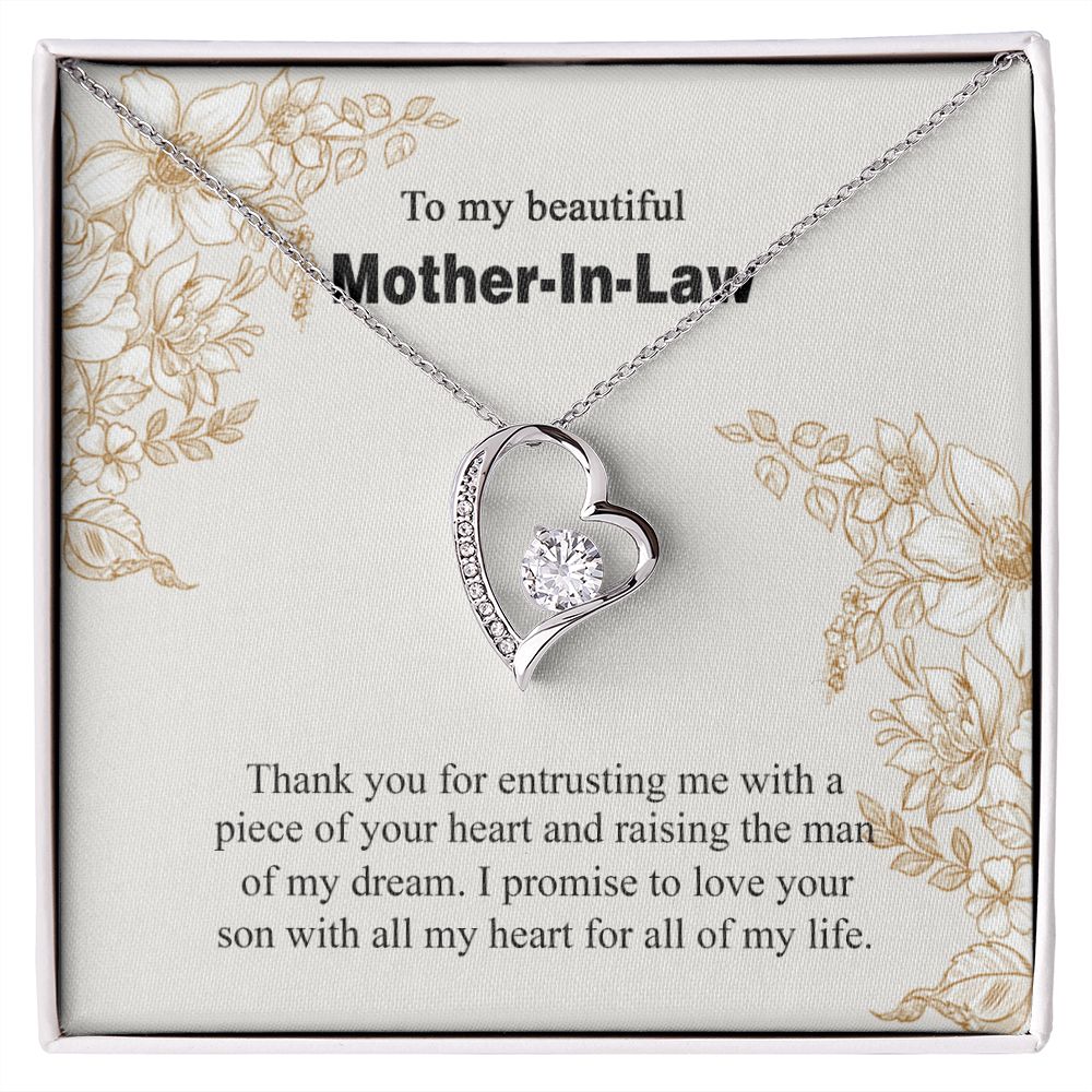 Mother in Law Necklace, Jewelry for Women, Future Mother in Law Gifts from Daughter in Law, Mother of Bride Gifts For Mother in Law, Birthday Gifts For Mother In Law From Daughter In Law14 Forever Love Necklace