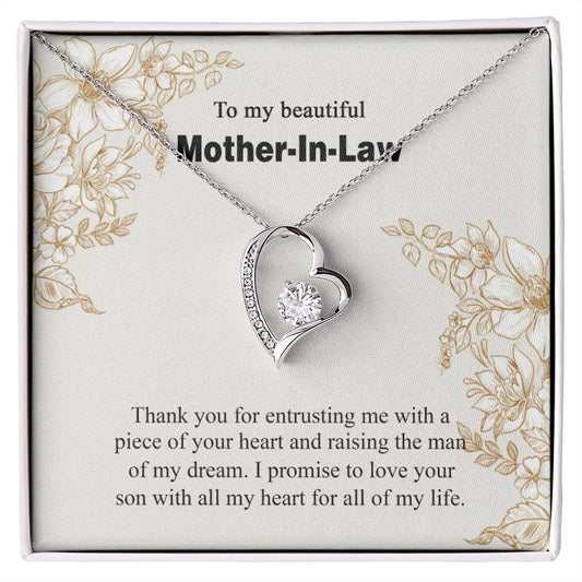 Mother in Law Necklace, Jewelry for Women, Future Mother in Law Gifts from Daughter in Law, Mother of Bride Gifts For Mother in Law, Birthday Gifts For Mother In Law From Daughter In Law14 Forever Love Necklace