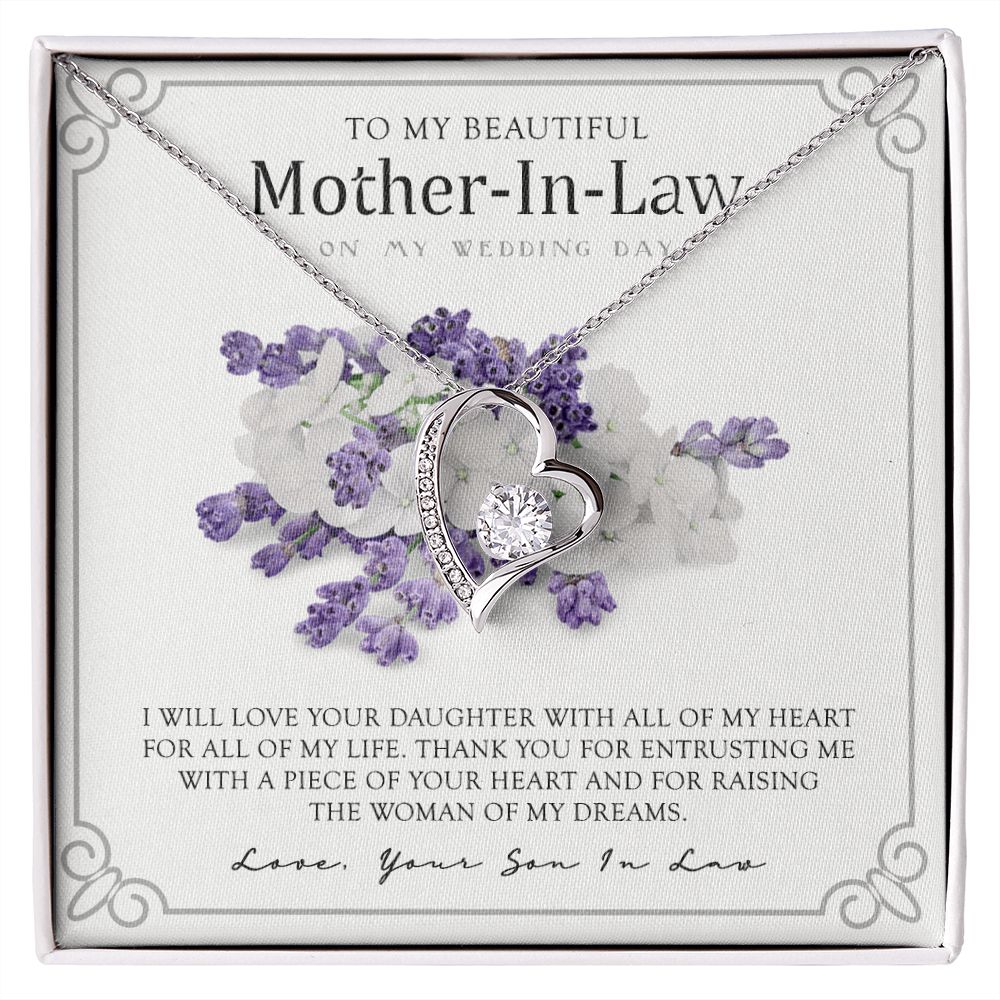 Mother in Law Necklace, Jewelry for Women, Future Mother in Law Gifts from Daughter in Law, Mother of Bride Gifts For Mother in Law, Birthday Gifts For Mother In Law From Daughter In Law9 Forever Love Necklace