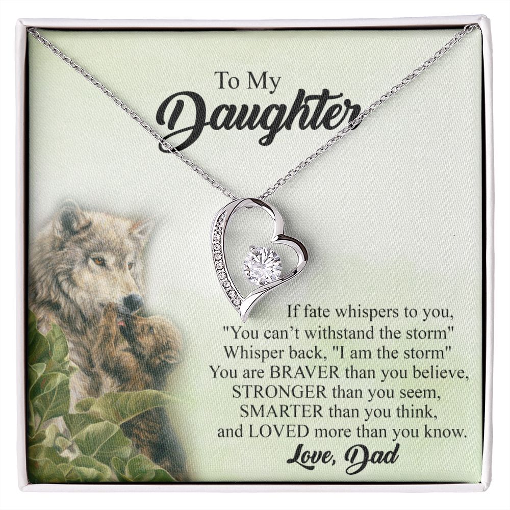 Mother Daughter Gift Ideas, To My Daughter Gift Necklace from Mom, Jewelry Pendant Present for Daughter, Birthday Christmas Gift Graduation Gifts for Daughters, Mother and Daughter Necklace 27 Forever Love Necklace