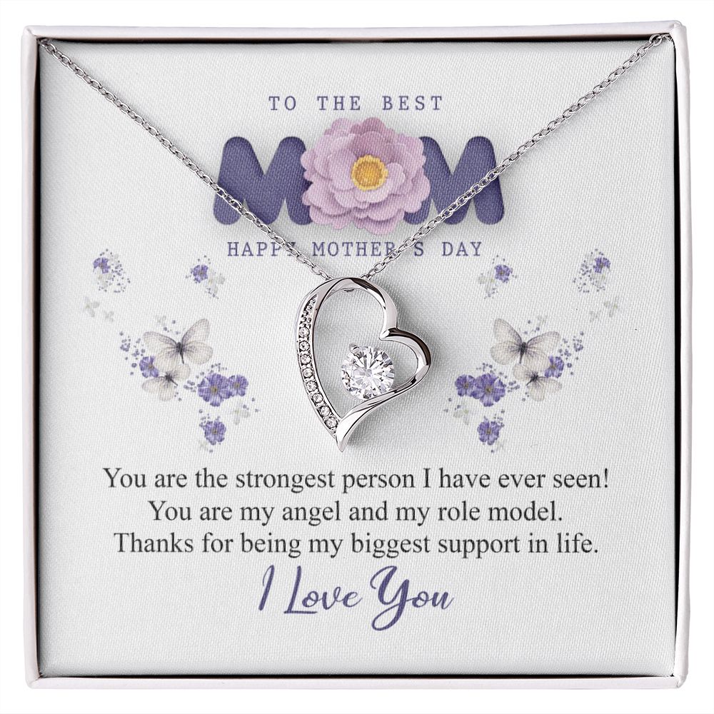 To The Best Mom Necklace, Best Mom Gifts, Mothers Day Gifts, Birthday Gift For Mom Forever Love Necklace
