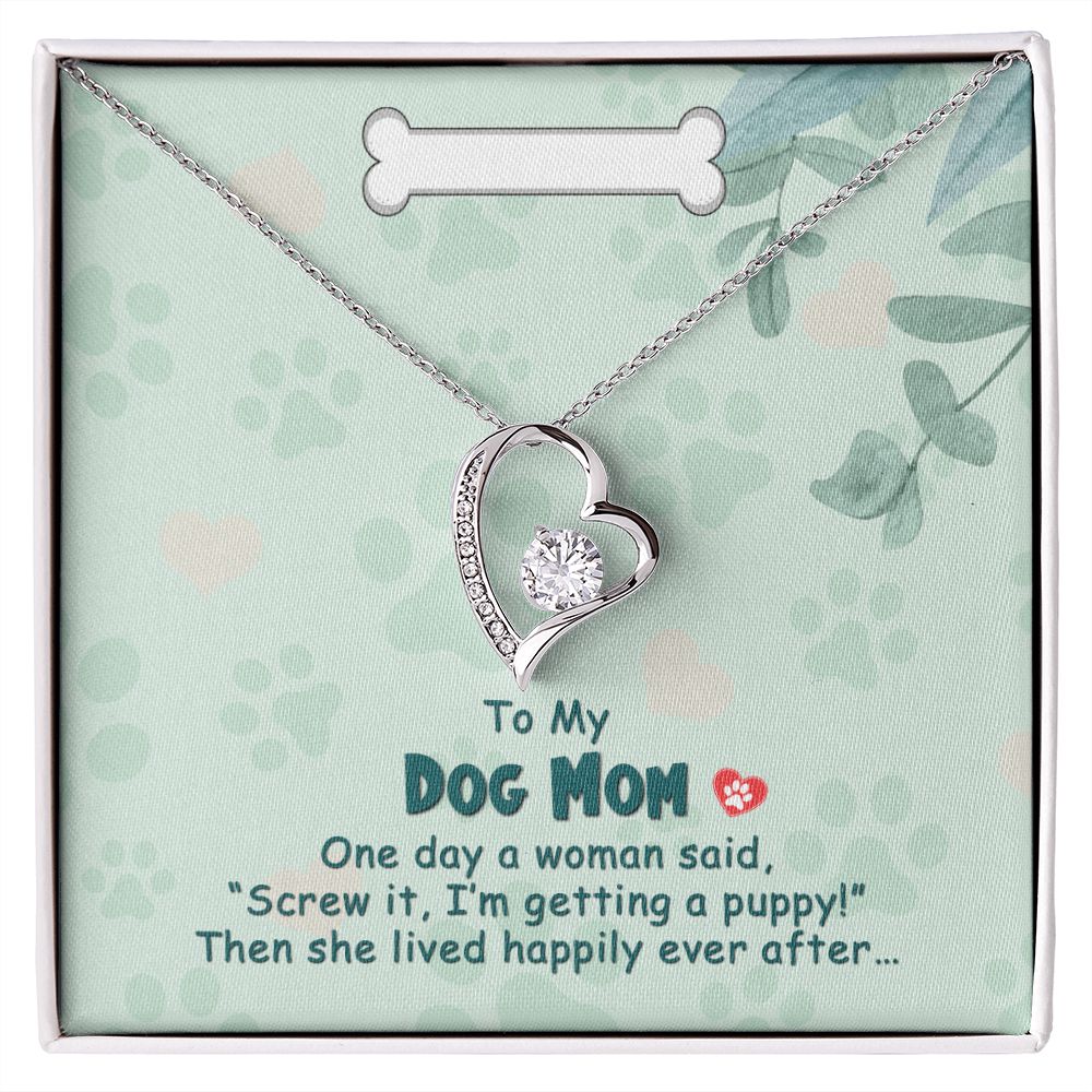 Love Knot Necklace, Dog Mom Gift For Mother's Day, Dog Mom Necklace For Women, Dog Mama Sentimental Gift, Dog Lover Gifts For Her, Unique1 Forever Love Necklace