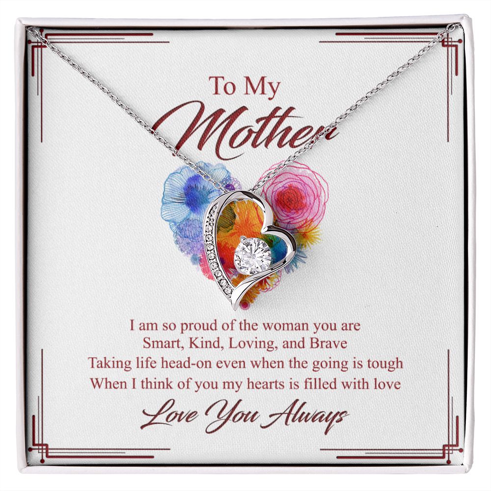 To My Mom Necklace, Gift For Mom, Mother's Day Gift from Daughter, Mom Jewelry Gift for Mothers Day, Birthday Gift for Mother, Moms Gift from Daughter Son, Necklace for Mom Mother 8 Forever Love Necklace