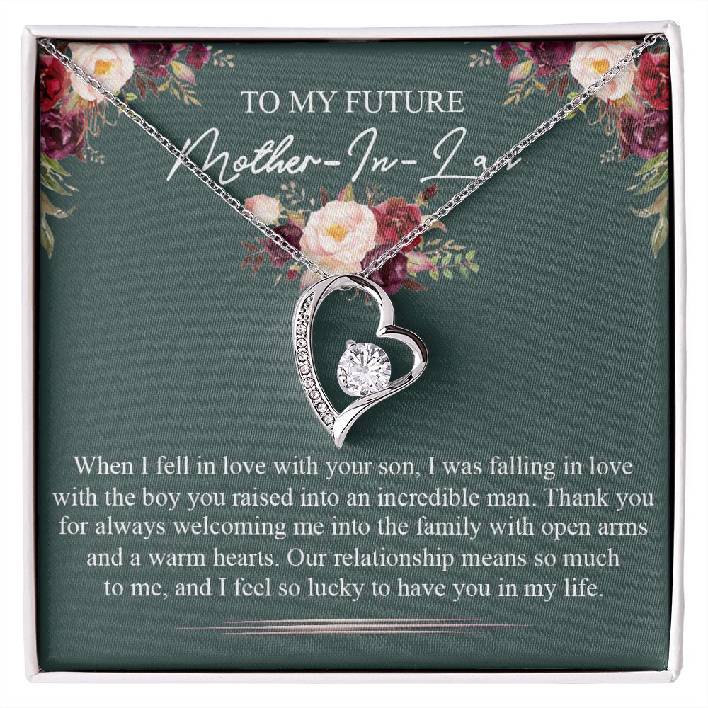 Mother in Law Necklace, Jewelry for Women, Future Mother in Law Gifts from Daughter in Law, Mother of Bride Gifts For Mother in Law, Birthday Gifts For Mother In Law From Daughter In Law5 Forever Love Necklace