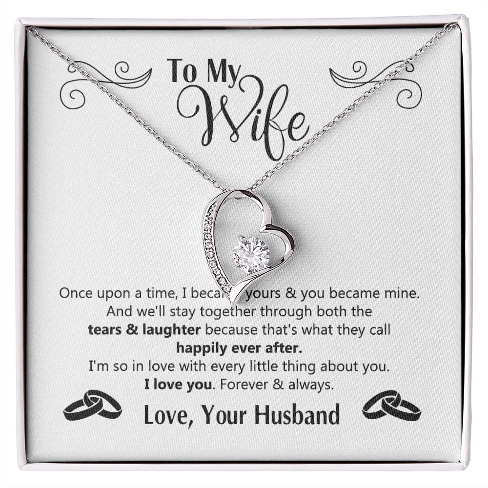 To My Wife Gift Necklace For Wife Anniversary For Wife Romantic Gifts For Her 175125613050 Forever Love Necklace