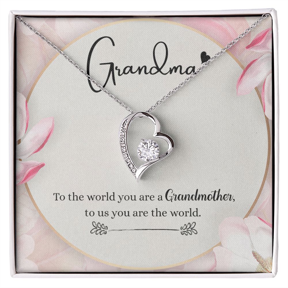 To My Grandma Necklace, Gift for Grandmother Necklace, Mothers Day Gift For Grandma Nana, Grandma Jewelry From Grandchildren GrandKids , Jewelry Box Gift For Grandma Grandmother8 Forever Love Necklace