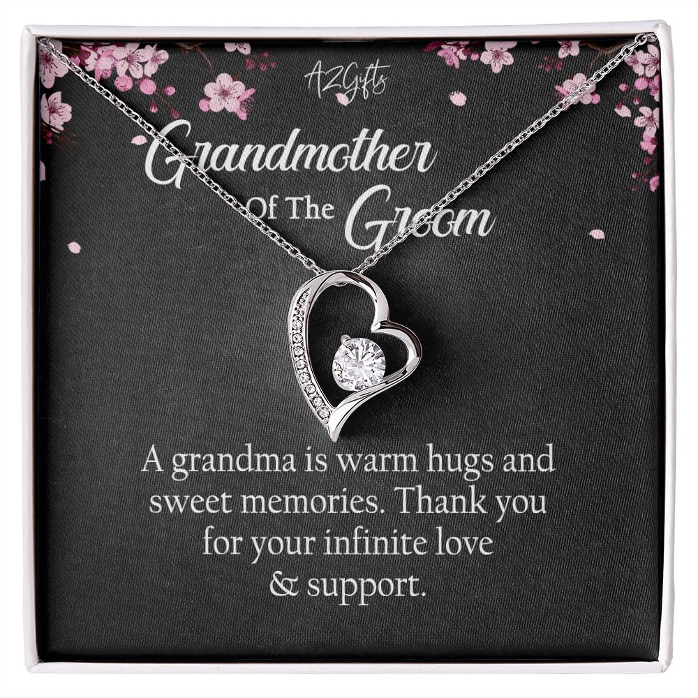 To My Grandmother Necklace, Gift for Grandmother Necklace, Mothers Day Gift For Grandma Nana, Grandma Jewelry From Grandchildren GrandKids , Jewelry Box Gift For Grandma Grandmother Forever Love Necklace