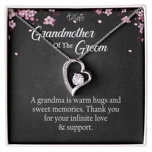 To My Grandmother Necklace, Gift for Grandmother Necklace, Mothers Day Gift For Grandma Nana, Grandma Jewelry From Grandchildren GrandKids , Jewelry Box Gift For Grandma Grandmother Forever Love Necklace