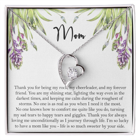 To My Mom Necklace, Gift For Mom, Mother's Day Gift from Daughter, Mom Jewelry Gift for Mothers Day, Birthday Gift for Mother, Moms Gift from Daughter Son, Necklace for Mom Mother 6 Forever Love Necklace