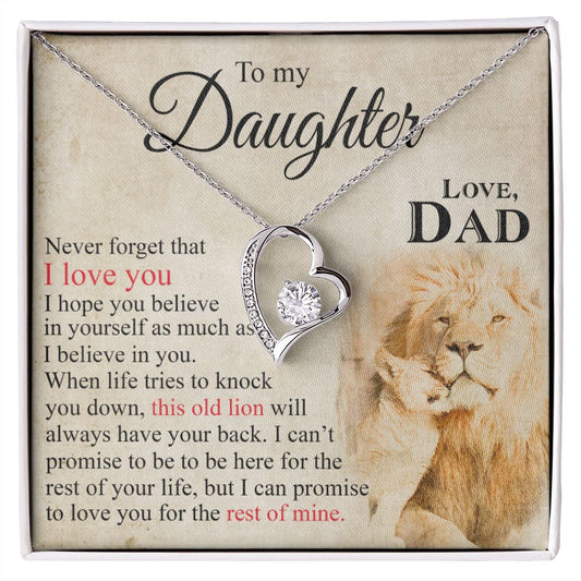 Mother Daughter Gift Ideas, To My Daughter Gift Necklace from Mom, Jewelry Pendant Present for Daughter, Birthday Christmas Gift Graduation Gifts for Daughters, Mother and Daughter Necklace 23 Forever Love Necklace