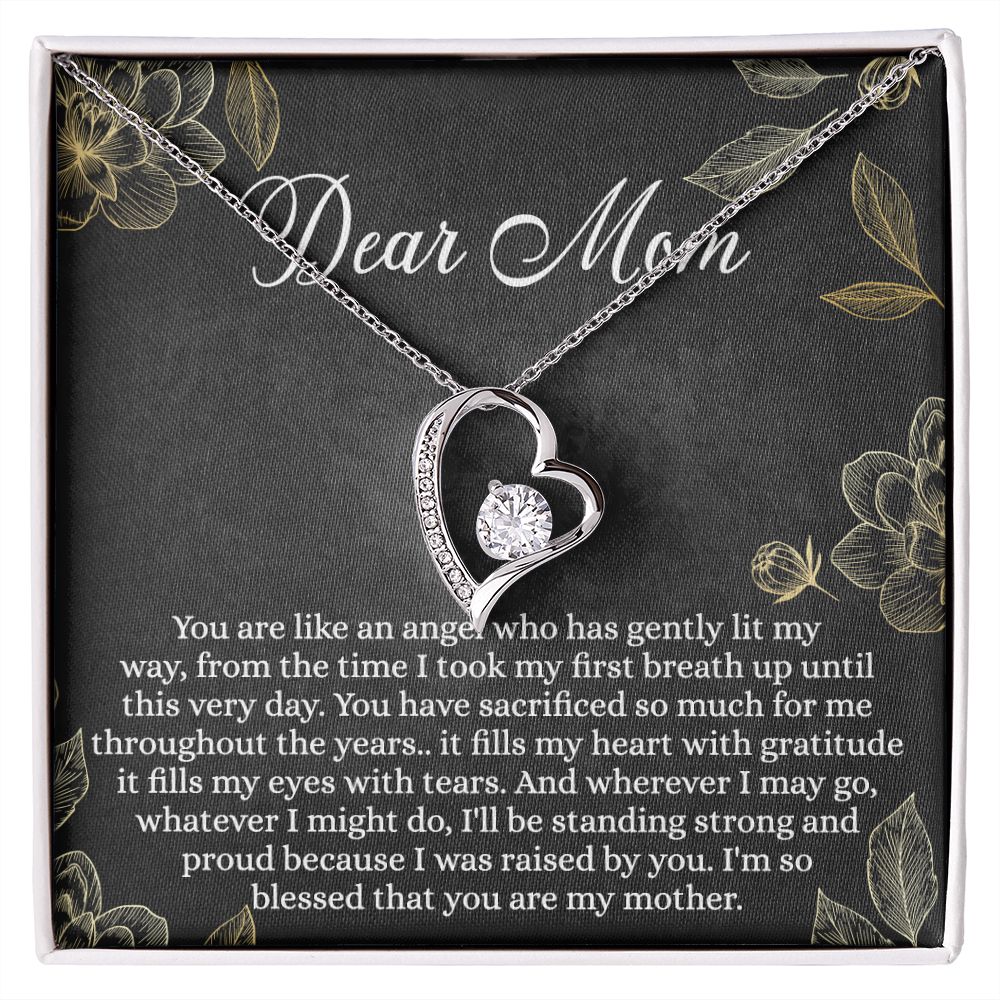 Mothers Day Gifts From Son Daughter Kids Gifts For Mom Birthday Unique Mothers Day Necklace Gift Idea Sentimental Mom Christmas Present Forever Love Necklace