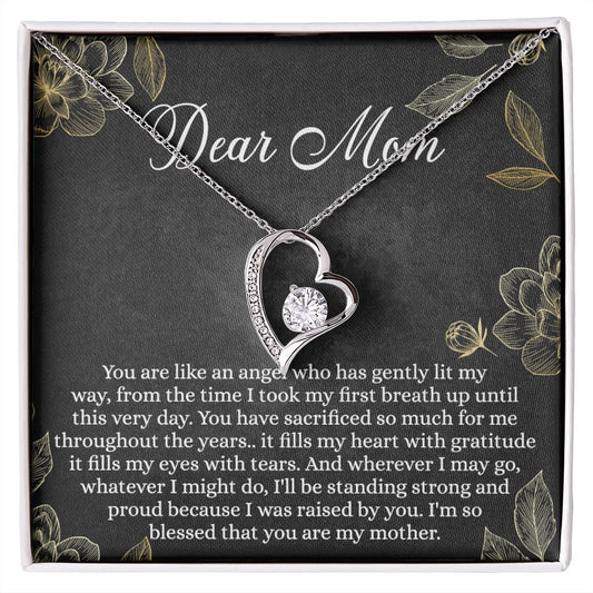 Mothers Day Gifts From Son Daughter Kids Gifts For Mom Birthday Unique Mothers Day Necklace Gift Idea Sentimental Mom Christmas Present Forever Love Necklace