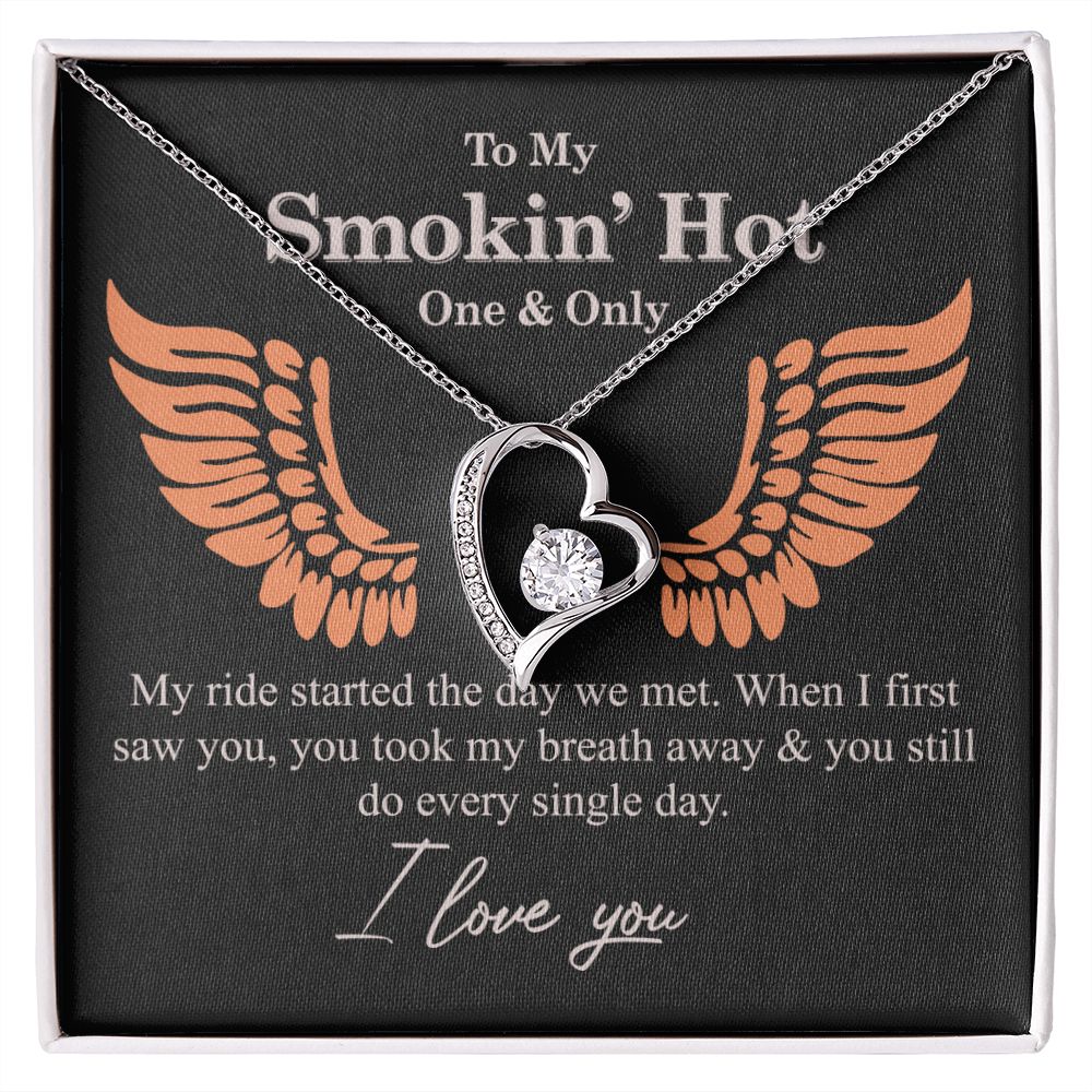 To My Smokin' Hot Necklace Gift One And Only - My Ride Started Alluring Necklace Forever Love Necklace