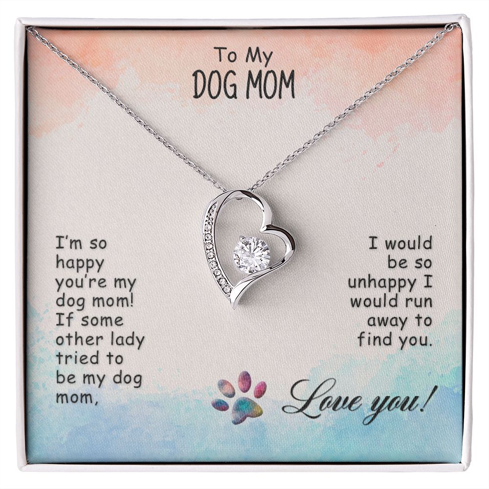 Love Knot Necklace, Dog Mom Gift For Mother's Day, Dog Mom Necklace For Women, Dog Mama Sentimental Gift, Dog Lover Gifts For Her, Unique2 Forever Love Necklace