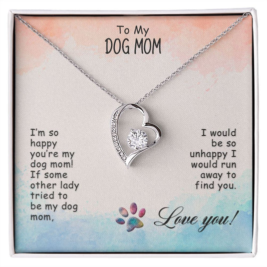 Love Knot Necklace, Dog Mom Gift For Mother's Day, Dog Mom Necklace For Women, Dog Mama Sentimental Gift, Dog Lover Gifts For Her, Unique2 Forever Love Necklace