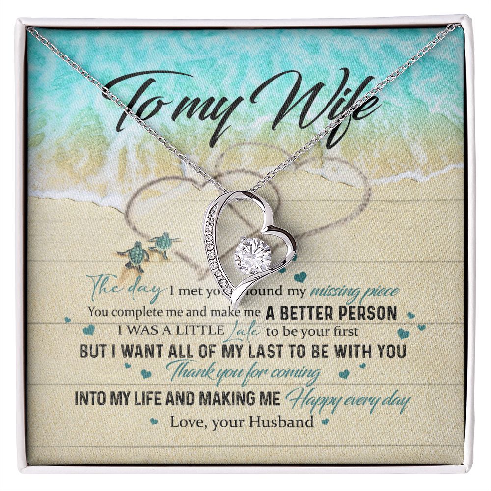 To My Wife Gift Alluring Necklace Valentines Gift For Wife Necklace For Women Forever Love Necklace